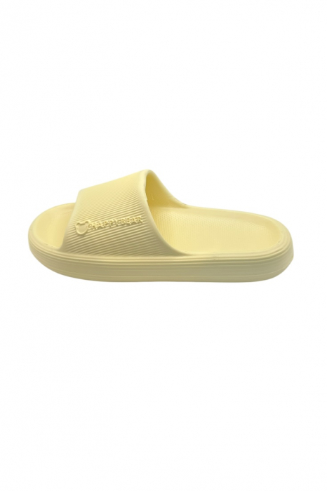 Papuci de plaja sau piscina pentru dama, Tecos, marime 36-37, ultra usori, imprimeu ursulet, galben, 23.5 centimetri [2]