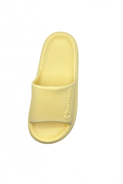 Papuci de plaja sau piscina pentru dama, Tecos, marime 36-37, ultra usori, imprimeu ursulet, galben, 23.5 centimetri [6]
