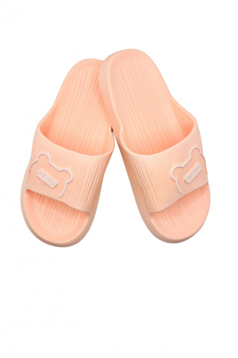 Papuci de plaja sau piscina pentru dama, Tecos, marime 36-37, ultra usori, imprimeu ursulet, roz, 23 centimetri [1]
