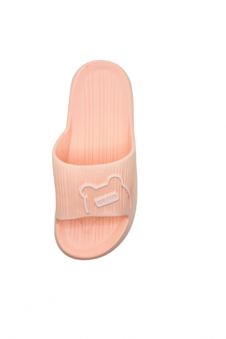 Papuci de plaja sau piscina pentru dama, Tecos, marime 36-37, ultra usori, imprimeu ursulet, roz, 23 centimetri [4]