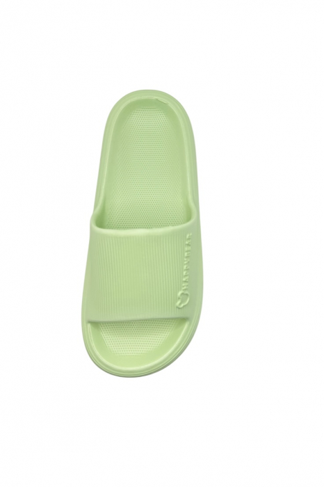 Papuci de plaja sau piscina pentru dama, Tecos, marime 36-37, ultra usori, imprimeu ursulet, verde, 23.5 centimetri [4]