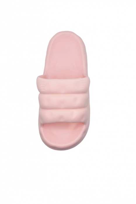 Papuci de plaja sau piscina pentru dama, Tecos, marime 40-41, roz, 25.5 centimetri, ultra moi, usori si confortabili, design modern [4]