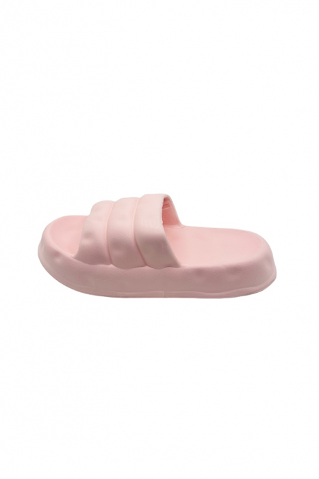 Papuci de plaja sau piscina pentru dama, Tecos, marime 40-41, roz, 25.5 centimetri, ultra moi, usori si confortabili, design modern [2]