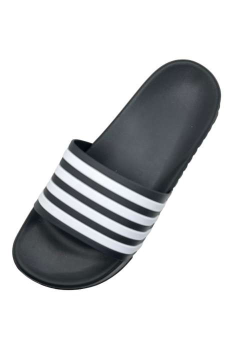 Papuci plajă dama colorați cu dungi albe – confort și stil [4]