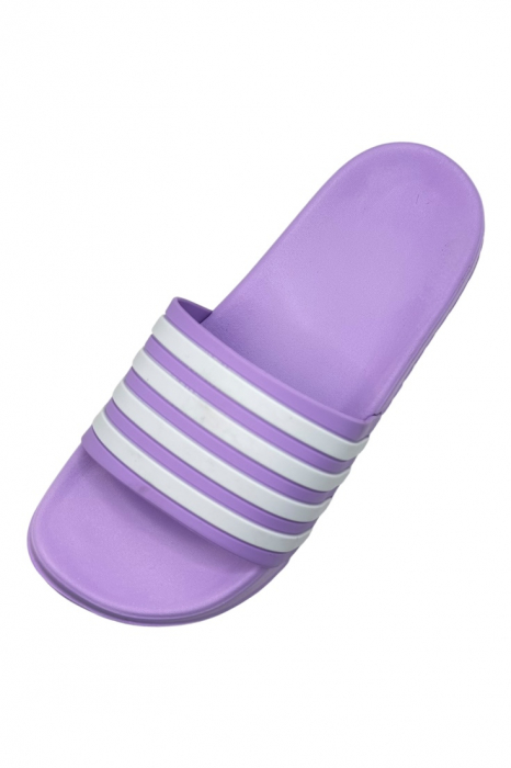 Papuci plajă dama colorați cu dungi albe – confort și stil [3]