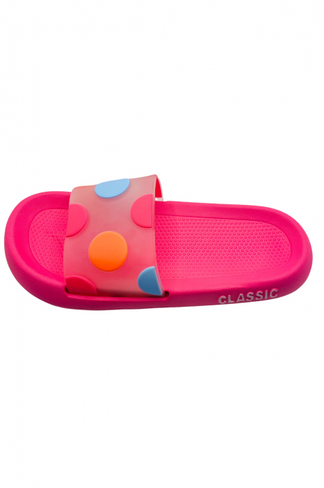 Papuci pentru activitati in aer liber, rosu cu imprimeu buline, marime 40-41, 25.5 centimetri [2]