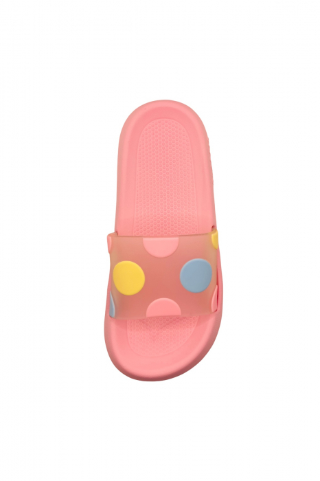 Papuci pentru activitati in aer liber, roz cu imprimeu buline, marime 40-41, 25.5 centimetri [5]