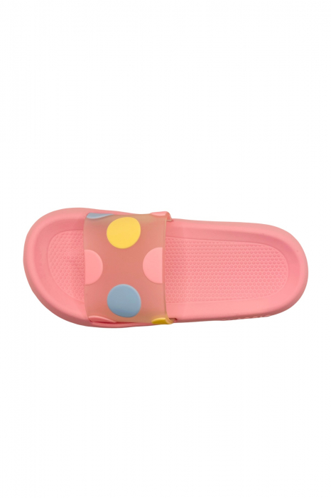Papuci pentru activitati in aer liber, roz cu imprimeu buline, marime 40-41, 25.5 centimetri [3]
