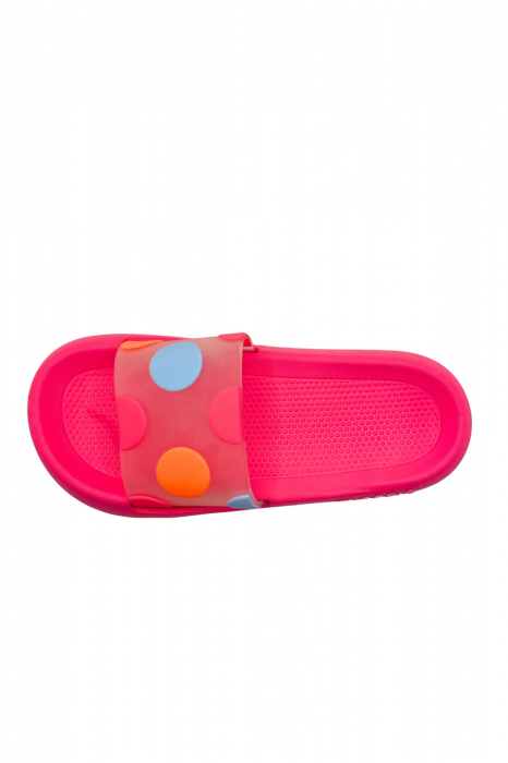 Papuci pentru activitati in aer liber, rosu cu imprimeu buline, marime 40-41, 25.5 centimetri [3]