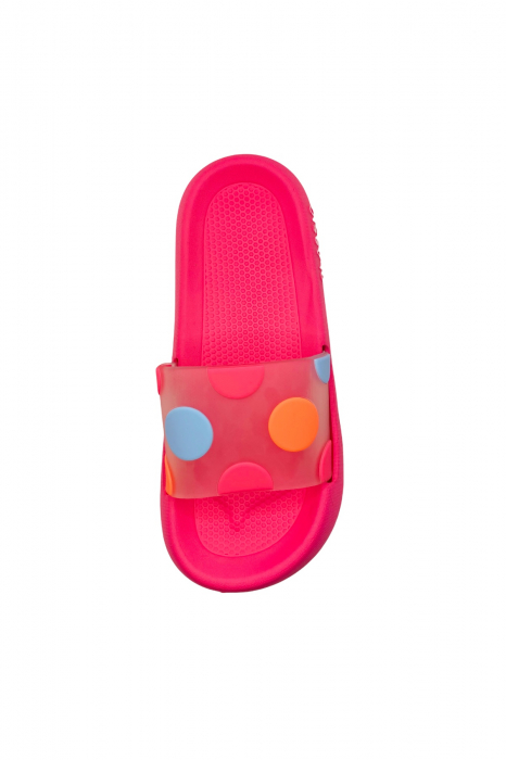 Papuci pentru activitati in aer liber, rosu cu imprimeu buline, marime 40-41, 25.5 centimetri [5]