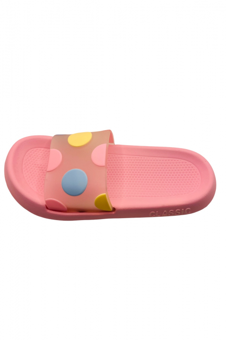 Papuci pentru activitati in aer liber, roz cu imprimeu buline, marime 40-41, 25.5 centimetri [2]