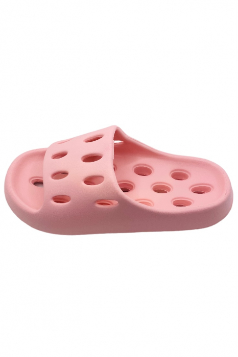 Papuci pentru adulti, Tecos, marime 36-37, roz, foarte usori, talpa anti-alunecare si cu gauri, 24 centimetri [2]