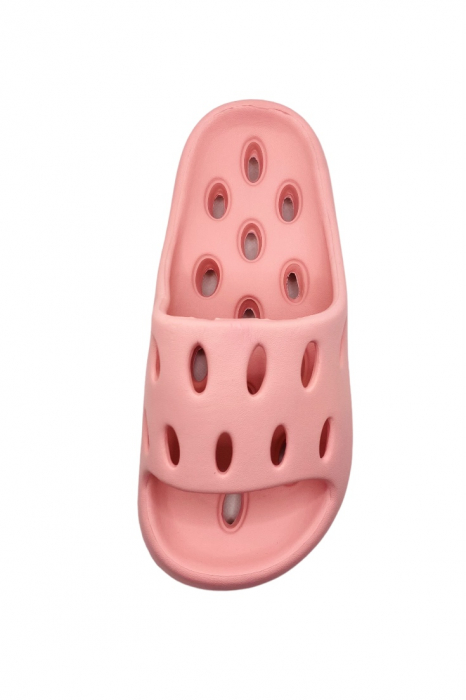 Papuci pentru adulti, Tecos, marime 36-37, roz, foarte usori, talpa anti-alunecare si cu gauri, 24 centimetri [5]