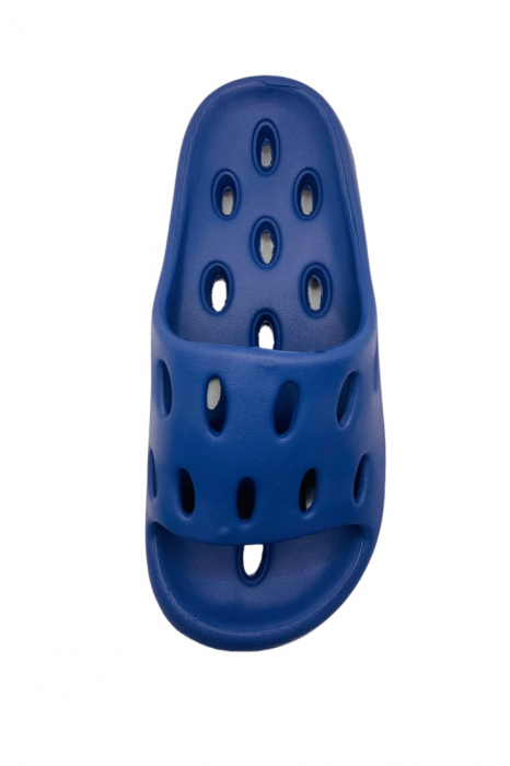 Papuci pentru adulti, Tecos, marime 44-45, albastru, foarte usori, talpa anti-alunecare si cu gauri, 27 centimetri [5]