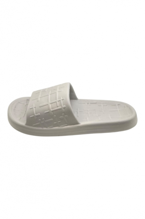 Papuci pentru barbati, Tecos®, gri, marime 40-41, 25.5 centimetri, ultra confortabili, antiderapanti, ideali pentru interior si exterior, model LINE [2]