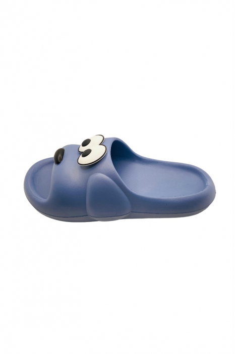 Papuci pentru barbati, Tecos, marime 40-41, albastru, foarte usori, talpa anti-alunecare, imprimeu amuzant 3D, 25.5 centimetri [2]