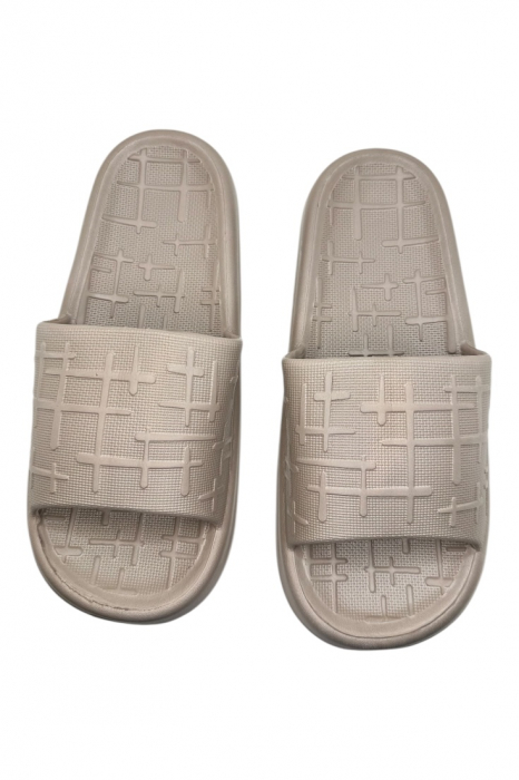 Papuci pentru barbati, Tecos®, maro, marime 40-41, 25.5 centimetri, ultra confortabili, antiderapanti, ideali pentru interior si exterior, model LINE [4]