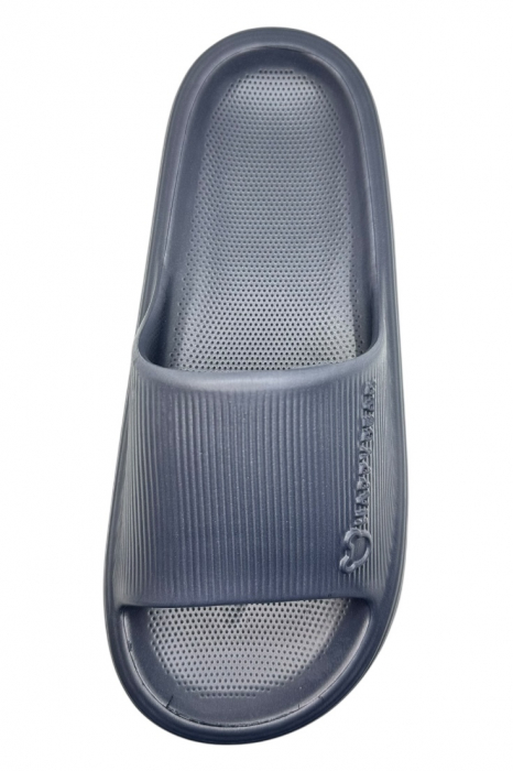 Papuci tip Cloud Slides pentru barbati, Tecos®, gri, marime 40-41, 26 centimetri, ultra confortabili, antiderapanti, ideali pentru interior si exterior [4]