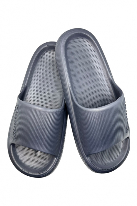 Papuci tip Cloud Slides pentru barbati, Tecos®, gri, marime 40-41, 26 centimetri, ultra confortabili, antiderapanti, ideali pentru interior si exterior [1]