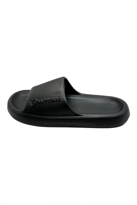 Papuci tip Cloud Slides pentru barbati, Tecos®, negru, marime 40-41, 26 centimetri, ultra confortabili, antiderapanti, ideali pentru interior si exterior [2]