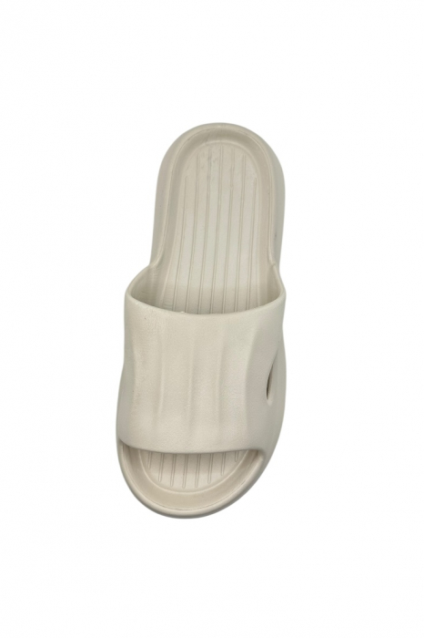 Papuci tip Cloud Slides pentru femei și bărbați, Tecos®, bej, marime 40-41, 26 centimetri, ultra confortabili, antiderapanți, ideali pentru interior și exterior [5]