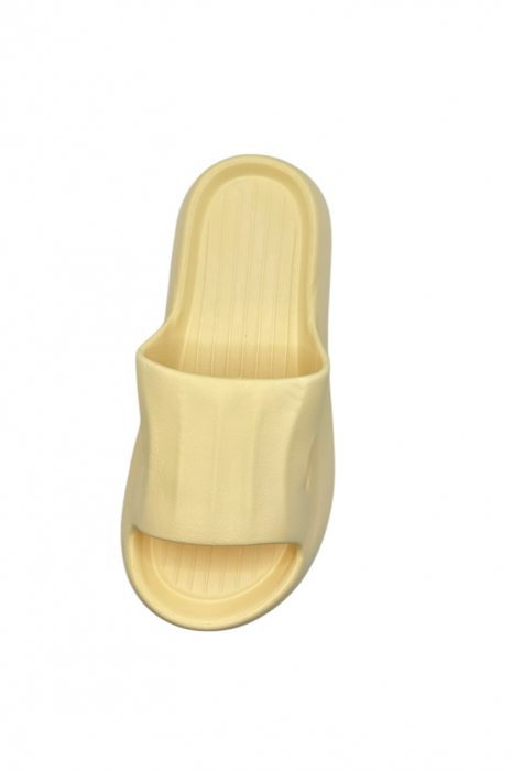 Papuci tip Cloud Slides pentru femei și bărbați, Tecos®, galben, marime 36-37, 24 centimetri, ultra confortabili, antiderapanți, ideali pentru interior și exterior [5]