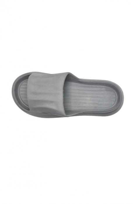Papuci tip Cloud Slides pentru femei și bărbați, Tecos®, gri, marime 40-41, 26 centimetri, ultra confortabili, antiderapanți, ideali pentru interior și exterior [3]