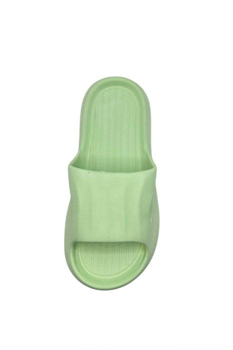 Papuci tip Cloud Slides pentru femei și bărbați, Tecos®, verde, marime 38-39, 25 centimetri, ultra confortabili, antiderapanți, ideali pentru interior și exterior [5]