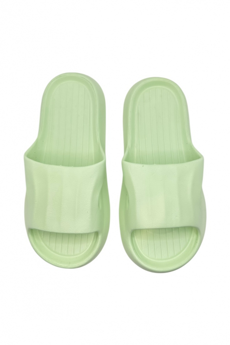 Papuci tip Cloud Slides pentru femei și bărbați, Tecos®, verde, marime 38-39, 25 centimetri, ultra confortabili, antiderapanți, ideali pentru interior și exterior [6]