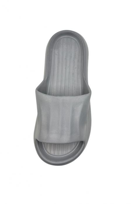 Papuci tip Cloud Slides pentru femei și bărbați, Tecos®, gri, marime 40-41, 26 centimetri, ultra confortabili, antiderapanți, ideali pentru interior și exterior [4]