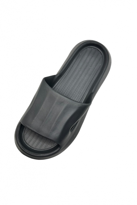 Papuci tip Cloud Slides pentru femei și bărbați, Tecos®, negru, marime 40-41, 26 centimetri, ultra confortabili, antiderapanți, ideali pentru interior și exterior [4]