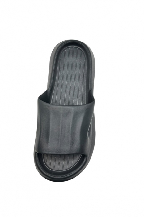 Papuci tip Cloud Slides pentru femei și bărbați, Tecos®, negru, marime 40-41, 26 centimetri, ultra confortabili, antiderapanți, ideali pentru interior și exterior [6]