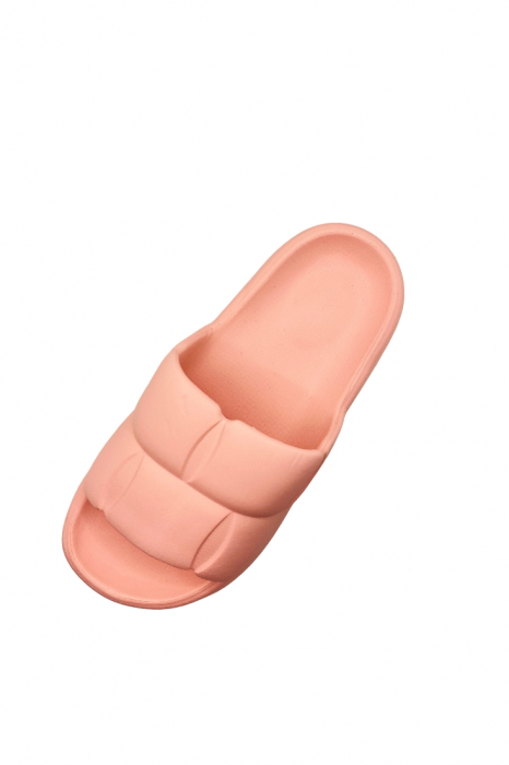 Papuci usori pentru plaja sau piscina, model pufos, roz, mărime 40-41, 26 centimetri [5]