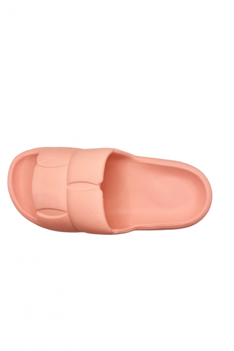 Papuci usori pentru plaja sau piscina, model pufos, roz, mărime 40-41, 26 centimetri [3]