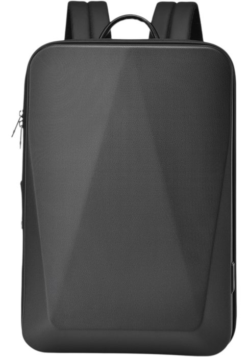 Rucsac business antifurt pentru laptop 15.6", Cracos®, carcasa dura impermeabila, cu port de incarcare USB, 45X9X30 cm, expandabila cu 6 cm, negru [5]