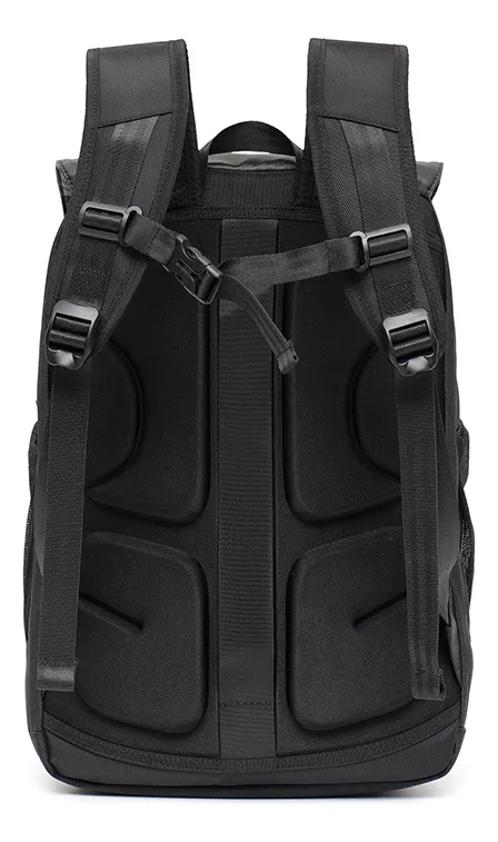 Rucsac unisex business pentru laptop, Cracos® 15.6”, port USB, 45x16x32 cm, negru [4]
