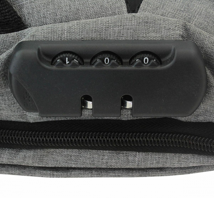 Rucsac de Călătorie Cracos, Negru – Antifurt, Port USB, Compartiment Laptop [7]