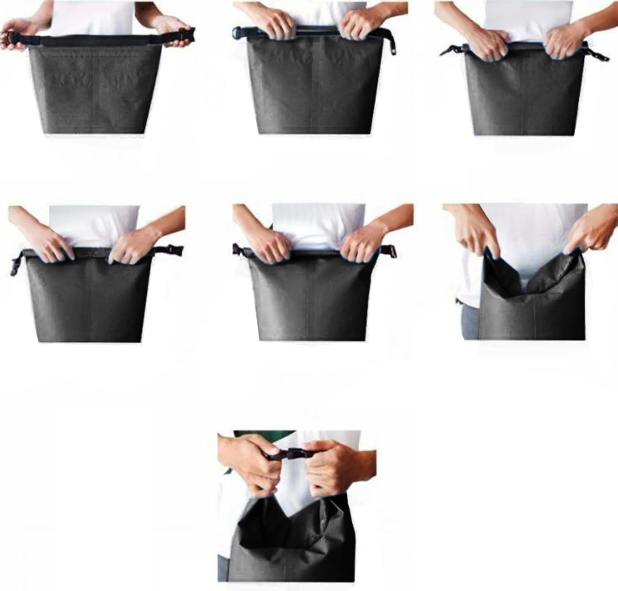 Rucsac impermeabil DryBag Tecos 30L negru pentru drumeții și sporturi nautice [4]