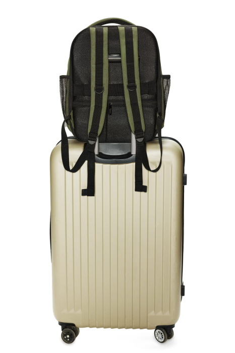 Rucsac extensibil CabinFly Aircruiser 40x30x15-20 cm verde pentru bagaj de mână gratuit în avion [7]