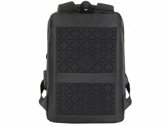 Rucsac laptop antifurt Cracos 44x32x12 hard shell fata port USB compartimente multiple [5]