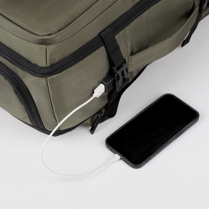 Rucsac Extensibil Laptop Cracos Verde 45x31x18-25 cm Capacitate 36-55L Impermeabil [10]