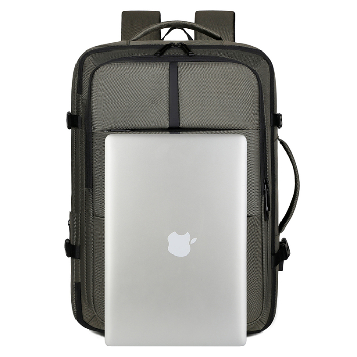 Rucsac Extensibil Laptop Cracos Verde 45x31x18-25 cm Capacitate 36-55L Impermeabil [19]