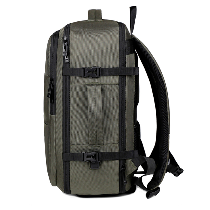 Rucsac Extensibil Laptop Cracos Verde 45x31x18-25 cm Capacitate 36-55L Impermeabil [18]