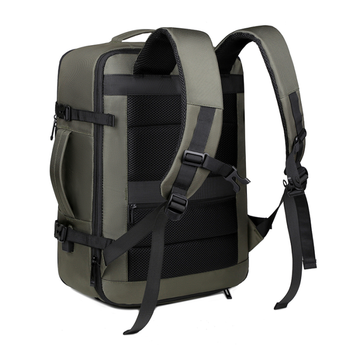 Rucsac Extensibil Laptop Cracos Verde 45x31x18-25 cm Capacitate 36-55L Impermeabil [17]