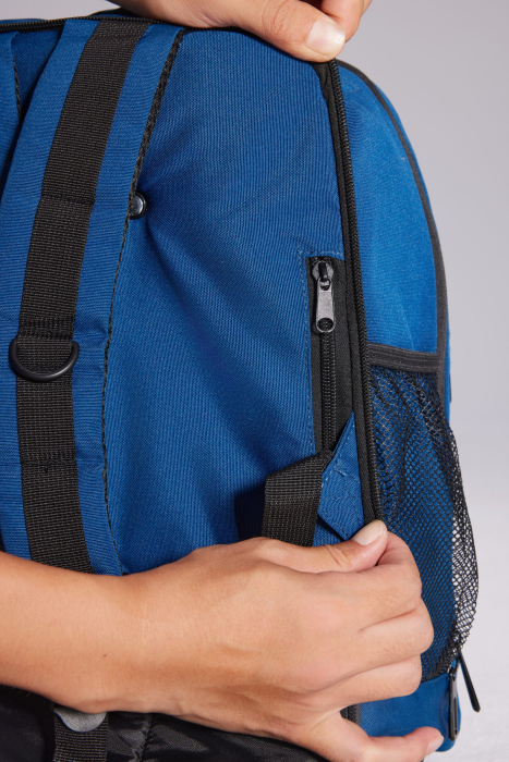 Rucsac hibrid, cu roti și mâner ajutător, 40x30x20 cm, bagaj de mana gratuit pentru Ryanair, Wizzair, Hisky, Animawings sau DanAir, albastru [7]