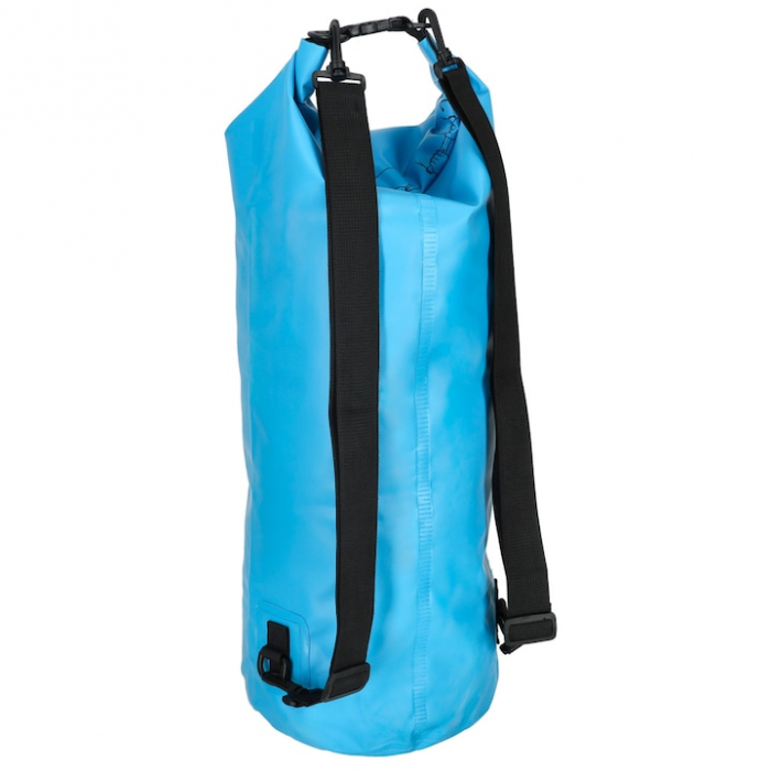 Rucsac impermeabil de tip drybag, Tecos, capacitate 30 L, albastru, pentru activitati de exterior [2]