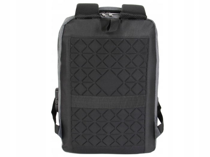 Rucsac laptop antifurt Cracos 44x32x12 hard shell fata port USB compartimente multiple [5]