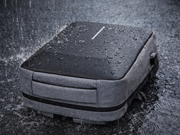 Rucsac laptop antifurt Cracos 44x32x12 hard shell fata port USB compartimente multiple [6]