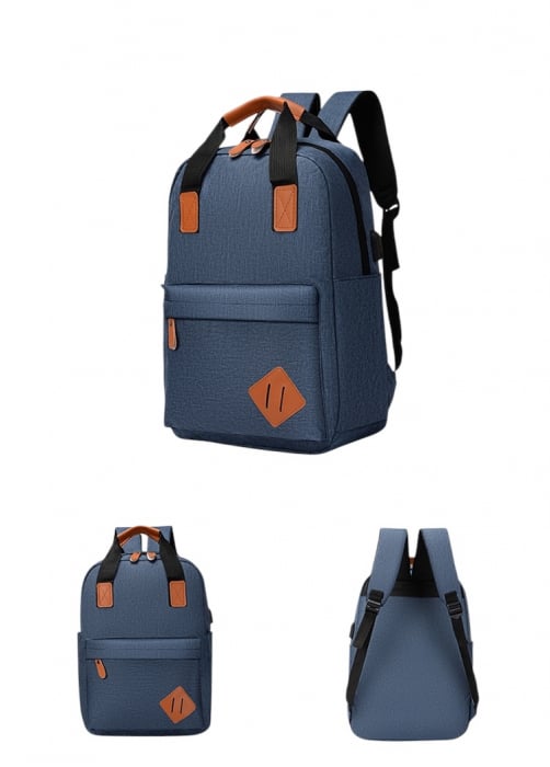 Rucsac multifunctional Cracos®, 15", 3 piese, rucsac, borseta de umar, plic, 30x12x42 centimetri, ideal pentru activitati cotidiene [3]