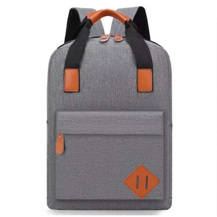 Rucsac multifunctional Cracos®, 15", 3 piese, rucsac, borseta de umar, plic, 30x12x42 centimetri, ideal pentru activitati cotidiene, gri [4]